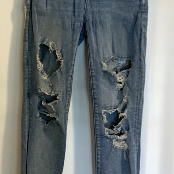 American Eagle Outfitters Denim - American Eagle Women's Curvy Hi-Rise Jegging Jeans Size 00 Distressed Denim